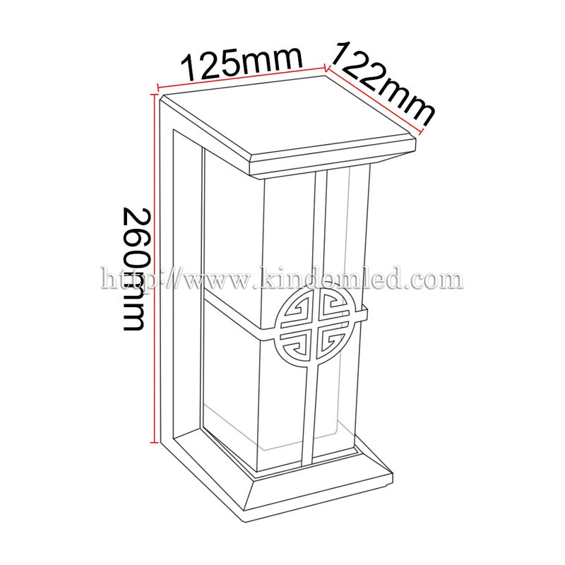 Applique murale extérieure LED KAZAJAP B31 – 12 W – vue 6