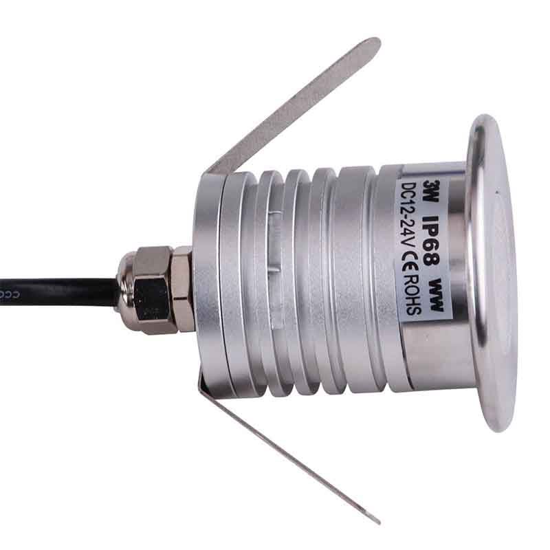 Spot encastré au sol LED KAZAUND DMX10 – IP68, 3 W, 12-24 V – vue 4