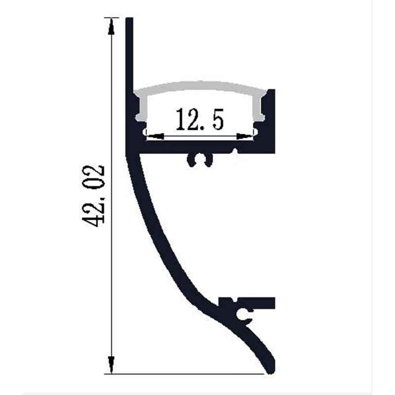 Profilé aluminium pour ruban LED LSP13-42 – de corniche – vue 2