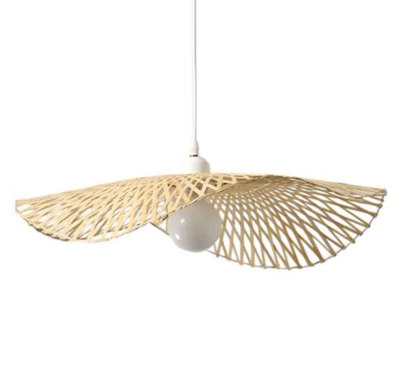 Suspension KAZACAP – bambou, E27 – vue 1