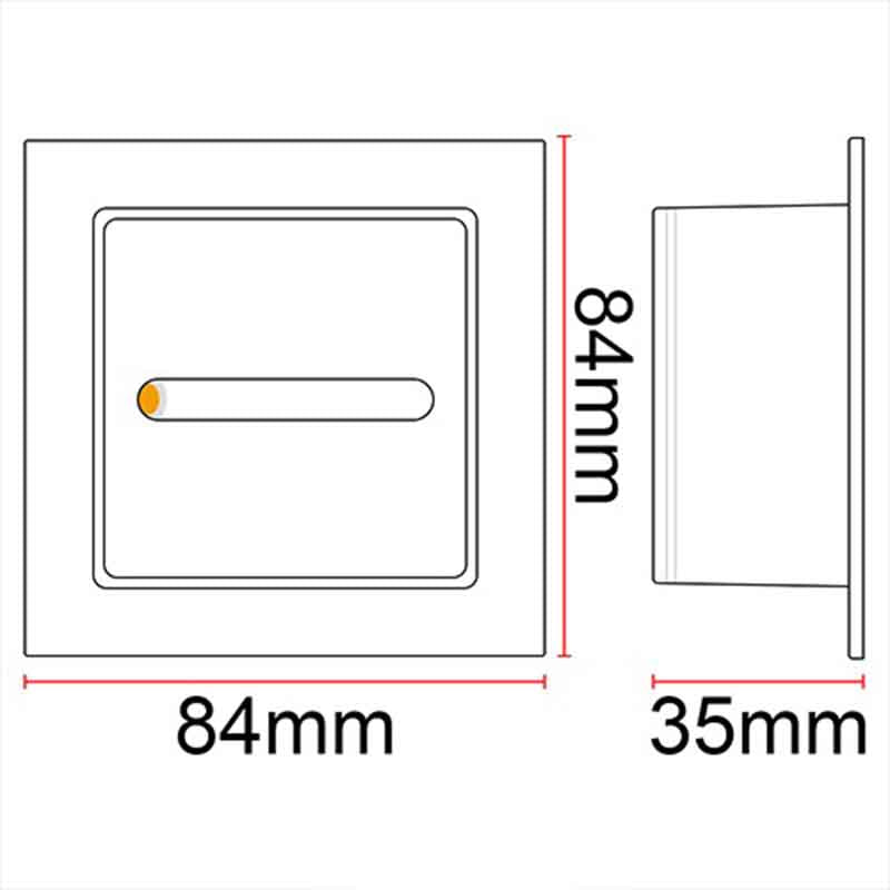 Spot d'escalier encastrable extérieur KAZASTEP LSL19IP18 – 3 W – vue 5