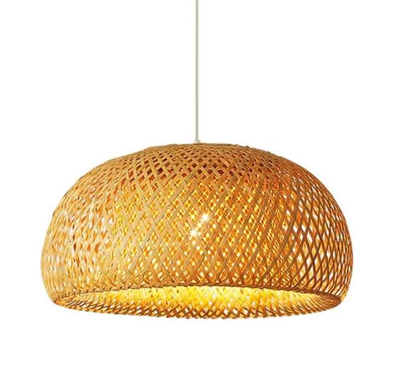 Suspension KAZABELL – bambou, E27 – vue 1
