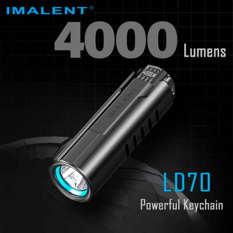 Lampe torche Imalent LD70 – rechargeable, étanche – vue 2