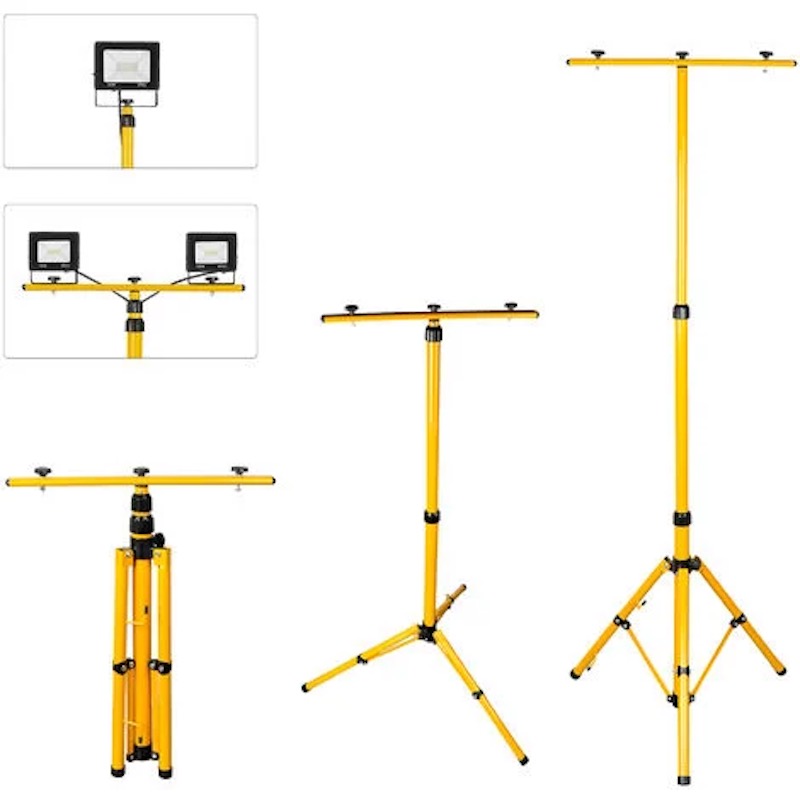 Fixation de projecteur sur trépied – vue 1
