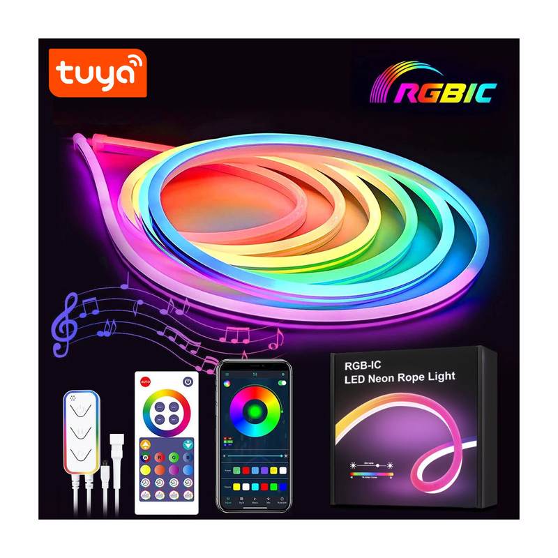Kit néon flex LED KAZAFLEX – multicolore RGB, connecté Tuya – vue 2