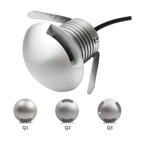 Spot encastré au sol LED KAZAUND DMX08A – IP67, 3 W, 12-24 V – vue 1