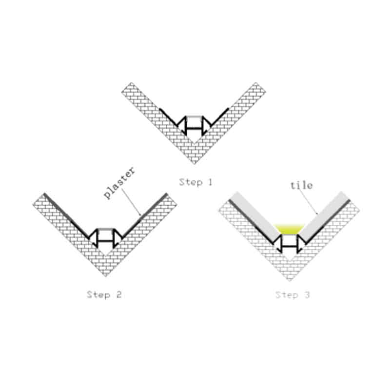 Profilé aluminium pour ruban LED LSP59-23 – vue 2