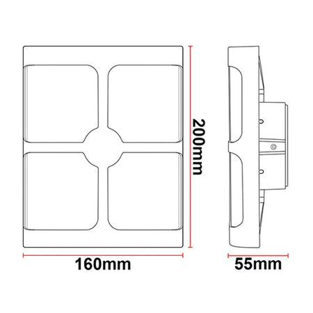 Applique murale extérieure LED KAZAMINO A41 – 12 W – vue 6