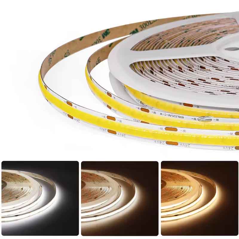 Ruban LED KAZASTRIP COB10MM NVD – blanc réglable, 14 W/m, 24 V – vue 2