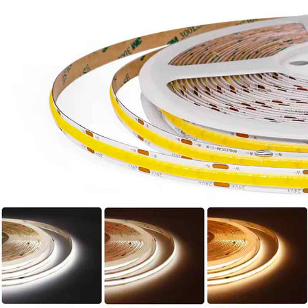 Ruban LED KAZASTRIP COB10MM NVD – blanc réglable, 14 W/m, 24 V – vue 2