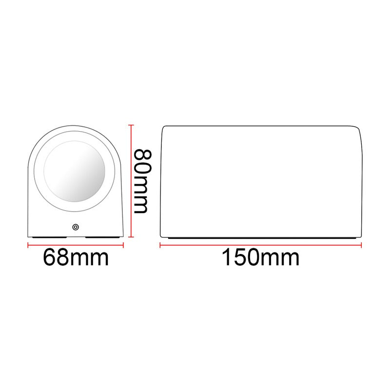 Applique murale extérieure KAZATUN REC DH – double éclairage, GU10 – vue 4