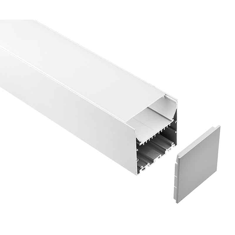 Profilé aluminium LED KD-LSP76/91-76 – suspendu, encastrable, en saillie – vue 1