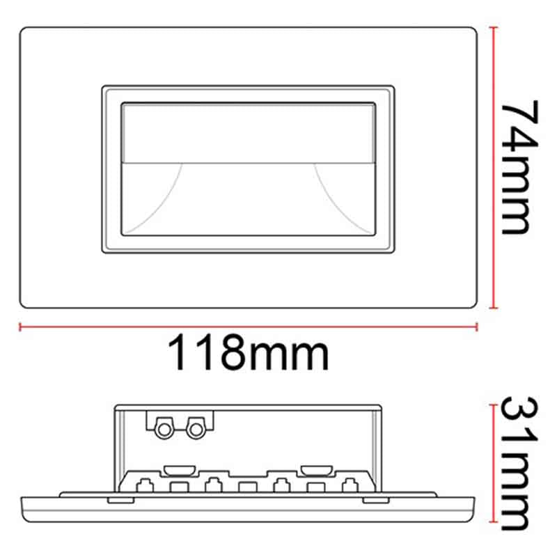 Spot d'escalier encastrable intérieur KAZASTEP LSL1901F1 – 1,5 W – vue 4