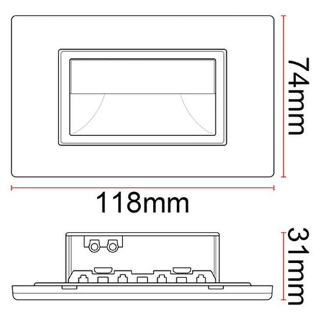 Spot d'escalier encastrable intérieur KAZASTEP LSL1901F1 – 1,5 W – vue 4