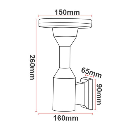 Applique murale extérieure KAZATOWER Rond – ronde, 12 W – vue 5