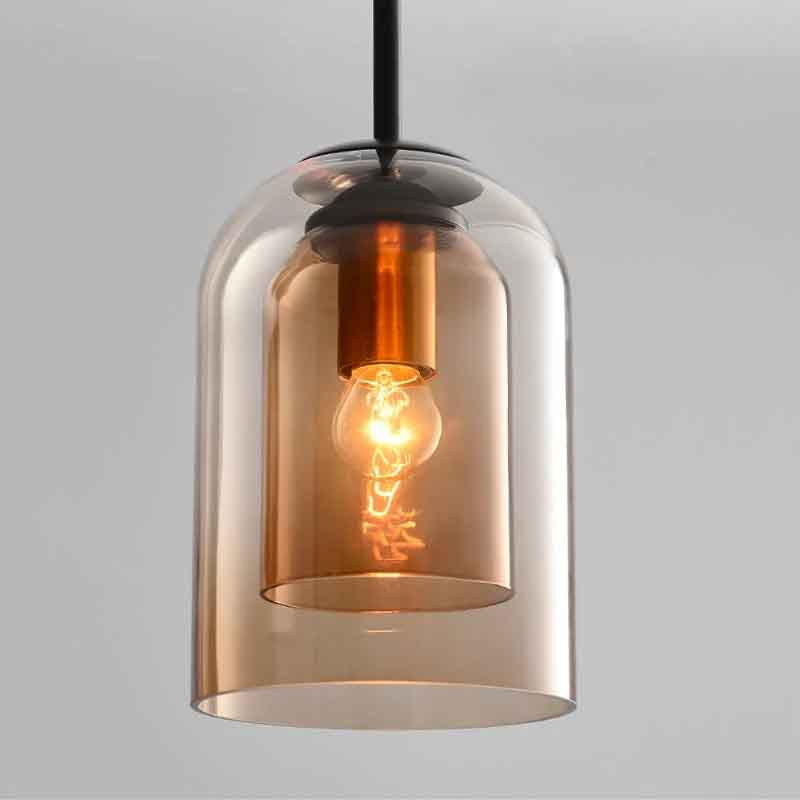 Suspension KAZABELL – verre, E27 – vue 5