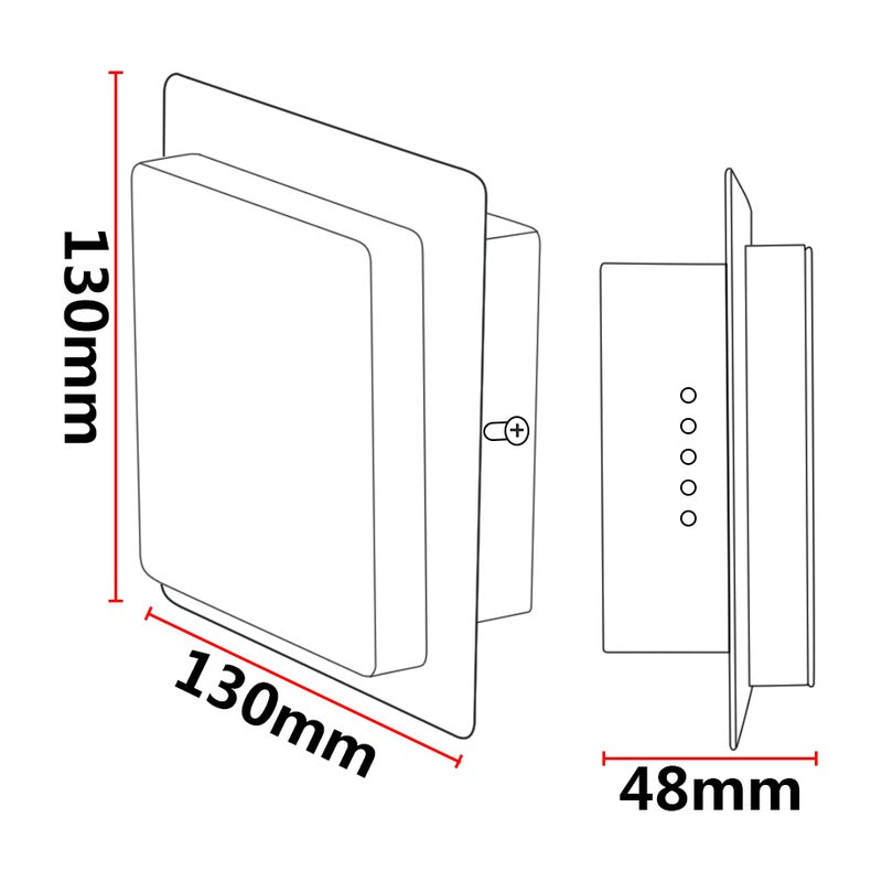 Applique murale LED KAZACYCLOPE S – carrée, 5 W – vue 6