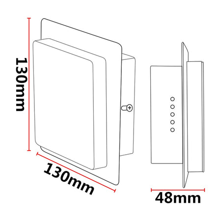 Applique murale LED KAZACYCLOPE S – carrée, 5 W – vue 6