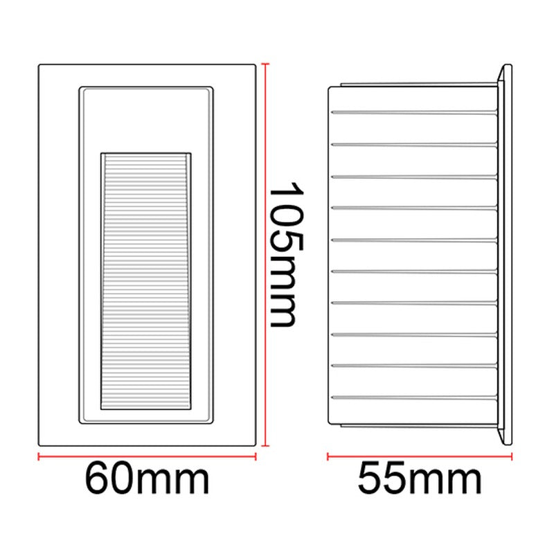 Spot d'escalier encastrable extérieur KAZASTEP LSL19IP25V – 3 W – vue 5