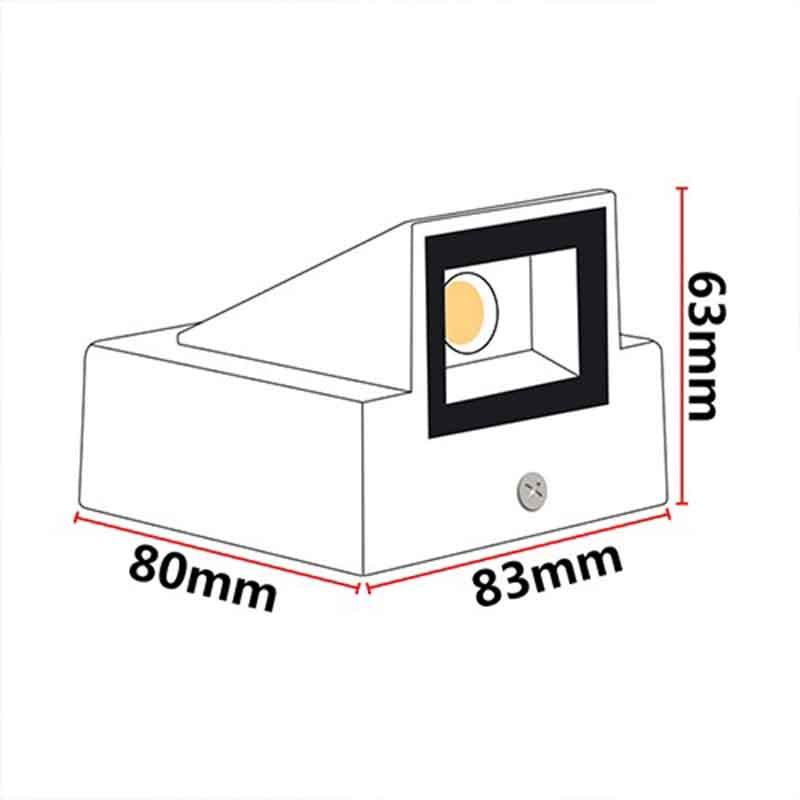 Applique murale extérieure LED KAZARAMP SH – éclairage simple – vue 4