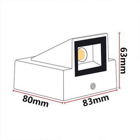 Applique murale extérieure LED KAZARAMP SH – éclairage simple – vue 4