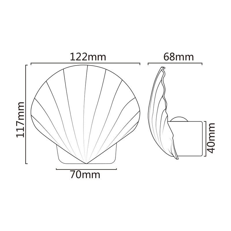 Applique murale extérieure LED KAZASHELL IP65A22 – 3 W – vue 5