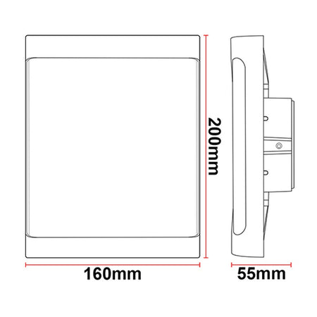 Applique murale extérieure LED KAZAMINO A40 – 12 W – vue 6