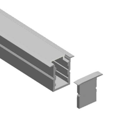 Profilé aluminium pour ruban LED LSP10/16-15 – en saillie, encastrable – vue 3