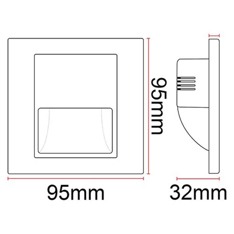 Spot d'escalier encastrable intérieur KAZASTEP LSL1701A – 1,5 W – vue 5