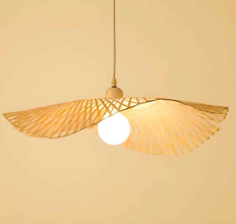 Suspension KAZACAP – bambou, E27 – vue 2