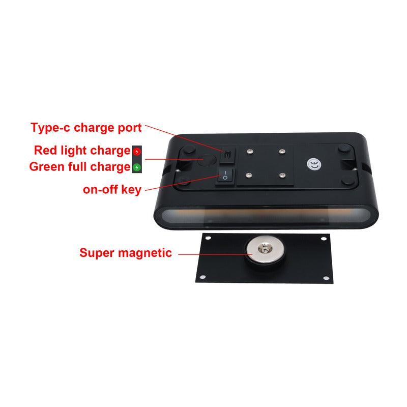 Applique murale magnétique KAZASMOOTH ALR01 – rechargeable, 12 W – vue 5
