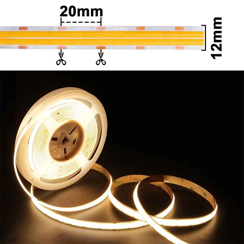 Ruban LED KAZASTRIP COB12MM NVD – 24 V, 18 ou 28 W/m – vue 2
