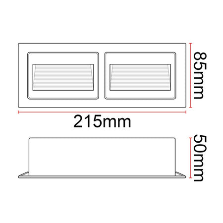 Spot d'escalier encastrable extérieur KAZASTEP LSL19IP23H – 6 W – vue 5