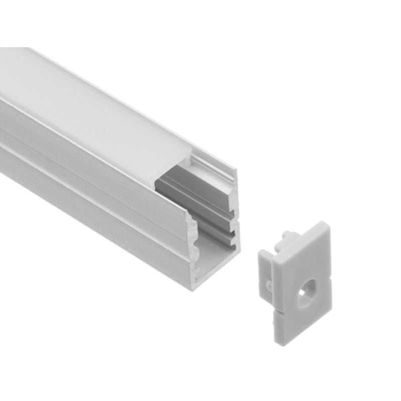 Profilé aluminium pour ruban LED LSP10/16-15 – en saillie, encastrable – vue 1