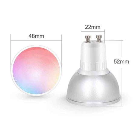 Ampoule LED GU10 KAZASPOT RGB/CCT – connectée Tuya, multicolore, 5 W – vue 5