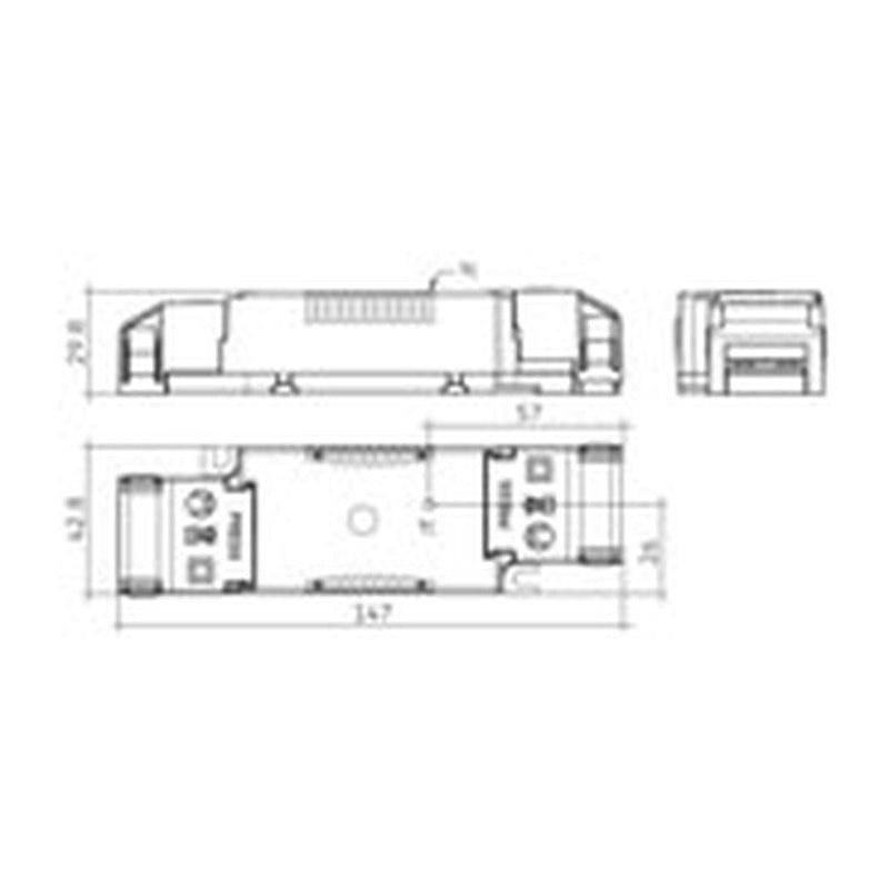Driver LED LC flexC SR SNC4 – 42 W – vue 2