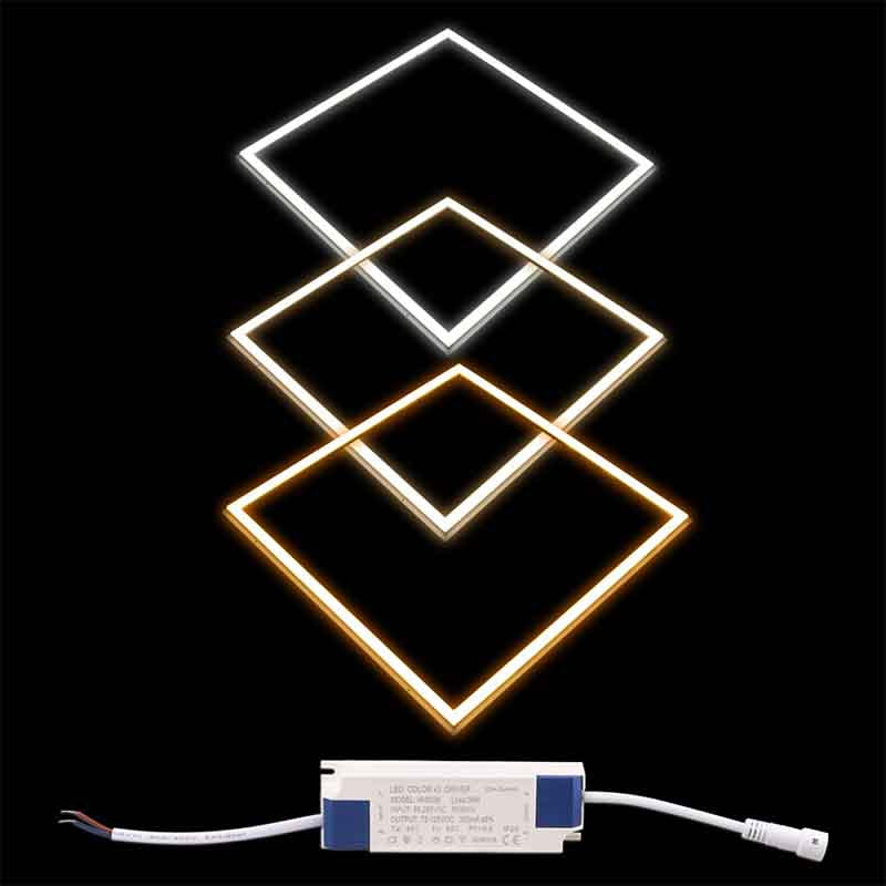 Dalle LED KAZAFRAM – 595 × 595 mm – vue 2