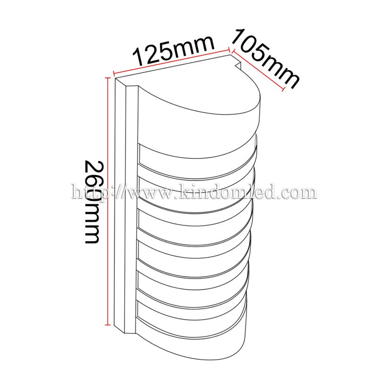 Applique murale extérieure LED KAZAJAP B35 – 12 W – vue 6