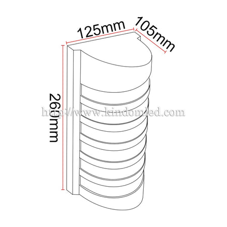 Applique murale extérieure LED KAZAJAP B35 – 12 W – vue 6