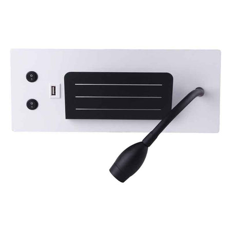 Liseuse murale LED KAZABED ALUK01 – USB, 10 W – vue 3