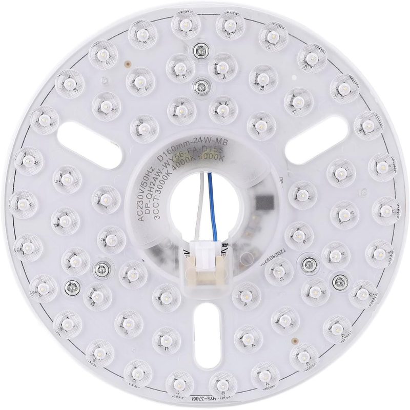 Plaque LED pour ventilateur de plafond – blanc réglable, 160 mm, 22 W – vue 1