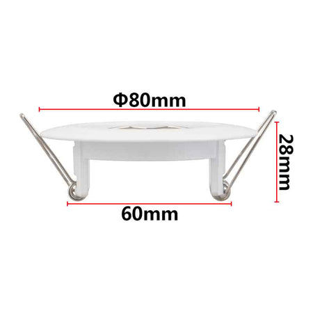 Collerette ronde SLF112 pour spot GU10 – Ø 80 mm – vue 5