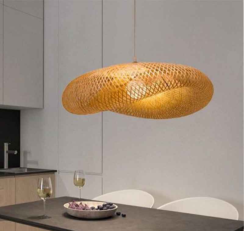 Suspension KAZAPILLOW – bambou, E27 – vue 3