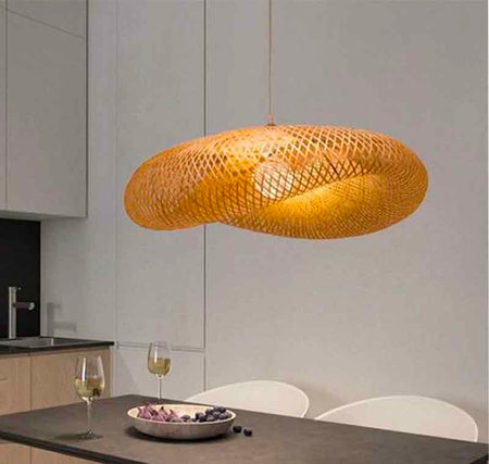 Suspension KAZAPILLOW – bambou, E27 – vue 3