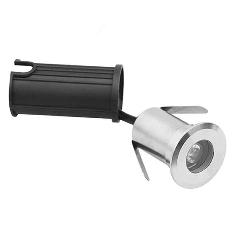 Spot encastré au sol KAZAUND S – inox, 1 W – vue 3