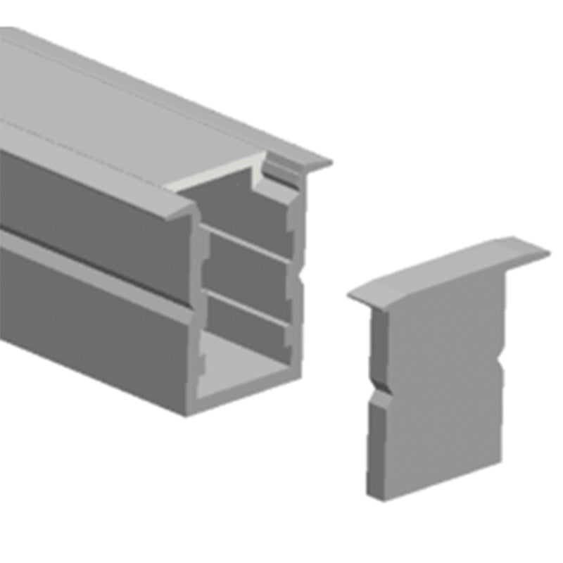 Profilé aluminium pour ruban LED LSP12/18-15 – en saillie, encastrable – vue 3