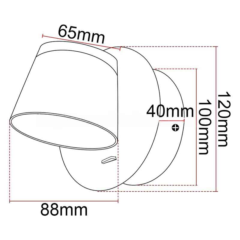 Liseuse murale LED KAZABED ALK15 – 10 W – vue 6