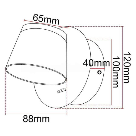 Liseuse murale LED KAZABED ALK15 – 10 W – vue 6