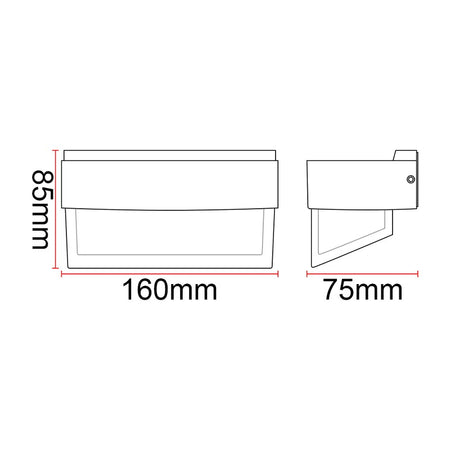 Applique murale extérieure LED KAZACOP G06 – 3 W – vue 5