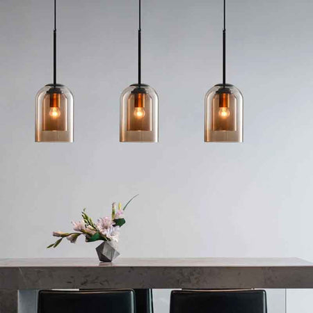Suspension KAZABELL – verre, E27 – vue 6